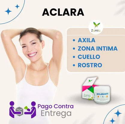 Zamia Glow™:“Crema aclarante de manchas “Fórmula Natural con Ácido Kójico, Vitamina C, Vitamina E, Caléndula y Ácido Glicólico”🌿 🌸