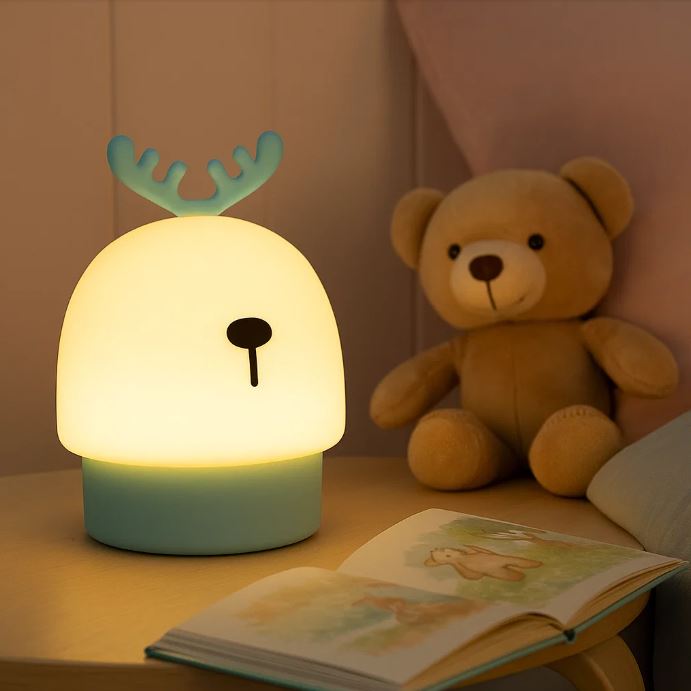 LumiTouch RGB™:🌙💡 Lámpara Nocturna Touch RGB – Silicona Suave, 7 Colores, Control Táctil y Recargable USB 🔋✨