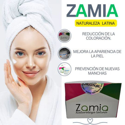 Zamia Glow™:“Crema aclarante de manchas “Fórmula Natural con Ácido Kójico, Vitamina C, Vitamina E, Caléndula y Ácido Glicólico”🌿 🌸