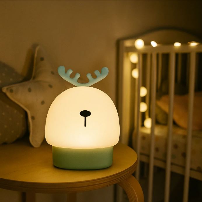 LumiTouch RGB™:🌙💡 Lámpara Nocturna Touch RGB – Silicona Suave, 7 Colores, Control Táctil y Recargable USB 🔋✨