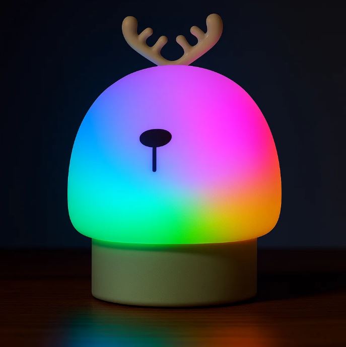 LumiTouch RGB™:🌙💡 Lámpara Nocturna Touch RGB – Silicona Suave, 7 Colores, Control Táctil y Recargable USB 🔋✨