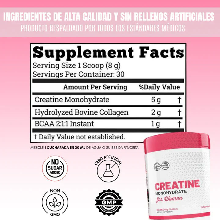🏋️‍♀️💖 Creatina monohidratada + Colágeno Pro Max: doble poder para tu cuerpo y belleza