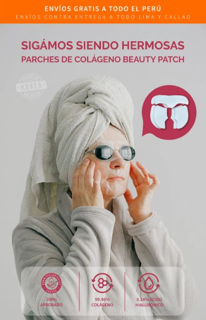 Piel Eterna™:Parches de Colágeno con Ácido Hialurónico🌸💎