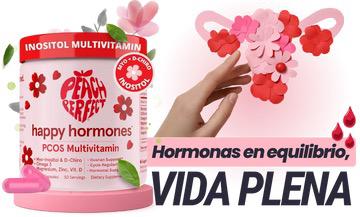 Peach Perfect Balance: Myo Inositol + Vitaminas D3 + Magnesio + Omega 3 – tu rutina para sentirte en control, con energía y piel radiante. 🧴 120 cápsulas